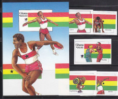 Olympics 1988 - Boxing - GHANA - S/S+Set Imperf. MNH - Sommer 1988: Seoul