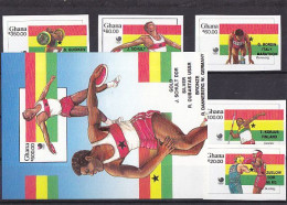 Olympics 1988 - Boxing - GHANA - S/S+Set Imperf. Ovp MNH - Sommer 1988: Seoul