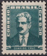 1954 Brasilien * Mi:BR 850XI, Sn:BR 790, Yt:BR 579, Oswaldo Cruz - Unused Stamps