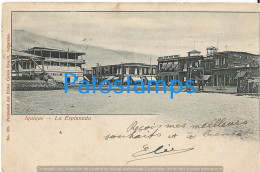 224854 CHILE IQUIQUE LA ESPLANADA CIRCULATED TO FRANCE POSTCARD - Chile