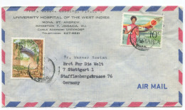 Cover Jamaica Mona Kingston Air Jamaica Airplane Old Iron Bridge - Jamaica (1962-...)