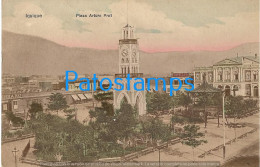 224858 CHILE IQUIQUE PLAZA ARTURO PRAT CIRCULATED TO FRANCE POSTAL POSTCARD - Chile