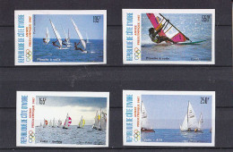 Olympics 1988 - Sailing - COTE D'IVOIRE - Set Imperf. MNH - Summer 1988: Seoul