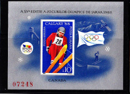 Olympics 1988 - Ski Jump - ROMANIA - S/S Imperf. MNH - Inverno1988: Calgary