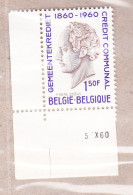 1960 Nr 1161** Drukdatum,zegel Uit Reeks Eeuwfeest. - Esquinas Fechadas