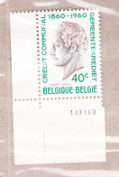 1960 Nr 1160** Drukdatum,zegel Uit Reeks Eeuwfeest. - Dated Corners