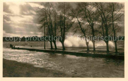 72643807 Waren Mueritz Sturmbrandung An Der Mole Mecklenburgische Seenplatte War - Waren (Mueritz)