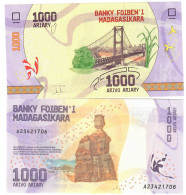 Madagascar 1000 Ariary 2017 (2022) UNC - Madagaskar