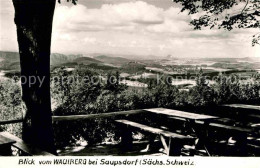 72643066 Saupsdorf Panorama Blick Vom Wachberg Handabzug Kirnitzschtal - Kirnitzschtal