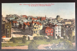 United States California San Francisco Panoramic View From Alta Plaza Postcard Circa 1910s - Oakland