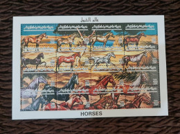 Libya - /Libyan Horses - 1996 - Complete Set. - Libia