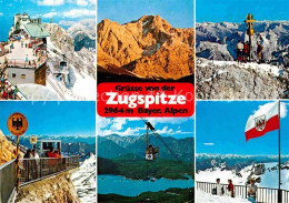 72641282 Zugspitze Gipfelstation Alpengluehen Ostgipfel Grenzuebergang Eibsee Se - Garmisch-Partenkirchen