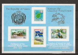 1974 MNH Nauru Mi Block 1 Postfris** - Nauru