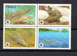 Palau Islands 1994 Set WWF/Crocodile Stamps (Michel 690/93) MNH - Palau