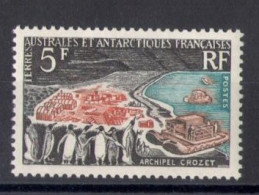 1963 TAAF - ANTARTICO FRANCESE - Arcipelago Crozet - 5 Franchi Multicolore, Catalogo Yvert N. 20 - 1 Valore - MNH** - Sonstige & Ohne Zuordnung