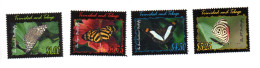 Trinidad & Tobago 2002 Set Butterfly/Schmetterlinge Stamps (Michel 735/38) Nice MNH - Trindad & Tobago (1962-...)