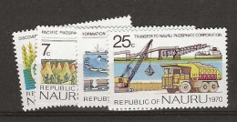1975 MNH Nauru Mi 117-20 Postfris** - Nauru