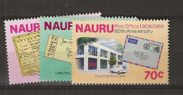 1988 MNH Nauru Mi 346-48 Postfris** - Nauru