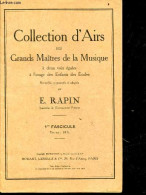 Collection D'airs Des Grands Maitres De La Musique A Deux Voix Egales A L'usage Des Enfants Des Ecoles - 1er Fascicule - - Musik