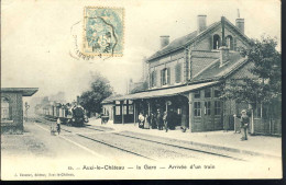 Auxi Le Chateau La Gare Arrivee D'un Train - Auxi Le Chateau