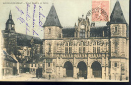 Auxi Le Chateau Lhotel De Ville Et Eglise - Auxi Le Chateau