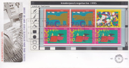 NEDERLAND, 1995, FDC E343a, Child Welfare Block,  Scan F1956 - Brieven En Documenten