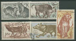 Tschechoslowakei 1959 Tatra-Naturschutzpark Tiere 1153/57 Gestempelt - Used Stamps