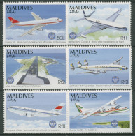 Malediven 1994 Luftfahrt ICAO Flugzeuge 2282/87 Postfrisch - Maldivas (1965-...)