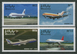 Malediven 1998 Luftfahrt Flugzeuge 3087/90 Postfrisch - Maldivas (1965-...)