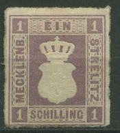 Mecklenburg-Strelitz 1864 Stierkopf Gekr. Wappen 3 Ungebraucht Ohne Gummierung - Mecklenburg-Strelitz