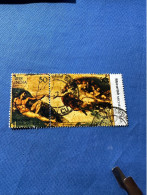 India 1975 Michel 631-32 Michelangelo Buonarroti - Used Stamps