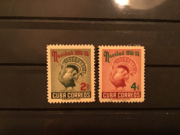 Cuba 1955 Christmas Mint SG 754-5 Yv 431-2 Mi 477-8 - Unused Stamps