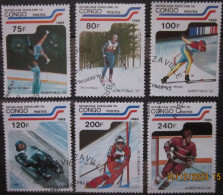 CONGO 1989 ~ S.G. 1160 - 1165, ~ OLYMPIC GAMES. ~  VFU #03076 - Usati