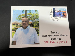 29-2-2024 (1 Y 33) Tuvalu Elect New Prime Minister - Feleti Teo (26-2-2024) - Tuvalu