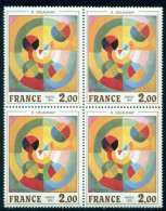 1976 Joy Of Living; Painting By Robert Delaunay,Orphism Art ,France,1982,MNHx4 - Otros & Sin Clasificación