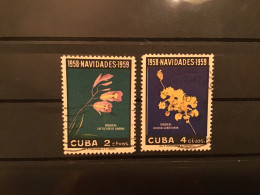 Cuba 1958 Christmas Orchid Used SG 901-2 Mi 613-4 Sc 613-4 - Usati