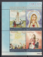 2017 Philippines Our Lady Of Fatima Complete Block Of 4 MNH - Filippine