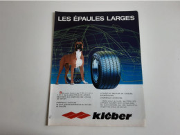 Pneu Kléber Epaules Larges - Publicité De Presse Automobile - Other & Unclassified