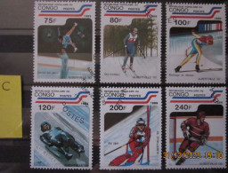 CONGO 1989 ~ S.G. 1160 - 1165, ~ ( LOT 'C' ) ~ OLYMPIC GAMES. ~  VFU #03078 - Used