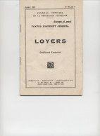 JOURNAL OFFICIEL: EXTRAIT D'OCTOBRE 1960: LOYERS: Coefficient D'entretien. - Rechts