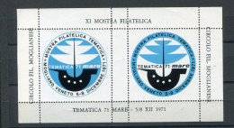 MOGLIANO VENETO 1971  XI MOSTRA FILATELICA - Erinnophilie