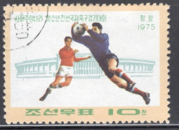 North Korea 1975 Single Stamp To Celebrate Football Tournament Of The Socialist Countries In Fine Used. - Corée Du Nord