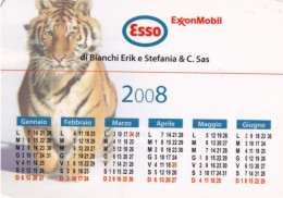 Calendarietto - ESSO - Exxonmobil - Vobarno - Brescia - Anno 2008 - Petit Format : 2001-...