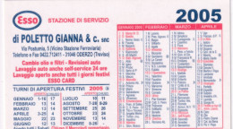 Calendarietto - ESSO - Poletto Gianna E C. Snc - Oderzo - Treviso - Anno 2005 - Tamaño Pequeño : 2001-...