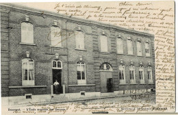 Beaumont L'Ecole Moyenne Des Garçons Circulée En 1904 - Beaumont