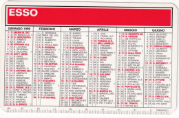 Calendarietto - ESSO - Stazione Rifornimento - Pappalardo Antonio - Aci Castello - Catania - Anno 1999 - Tamaño Pequeño : 2001-...