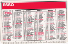 Calendarietto - ESSO - Stazione Rifornimento - Pappalardo Antonio - Aci Castello - Catania - Anno 2000 - Petit Format : 2001-...
