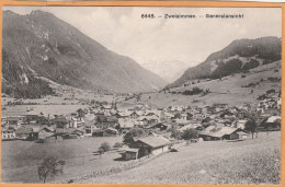 Zweisimmen Hotel De La Poste Switzerland 1905 Postcard - Zweisimmen