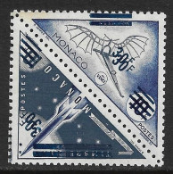 Monaco N°467/468a** Double Surcharge. Certificat Calves. Cote 800€. RARE. - Variétés