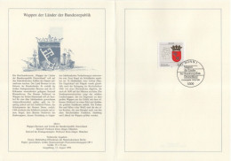 Germany Deutschland 1992-34 Freie Und Hansestadt, Wappen Der Lander, Bremen, Canceled In Bonn - 1991-2000